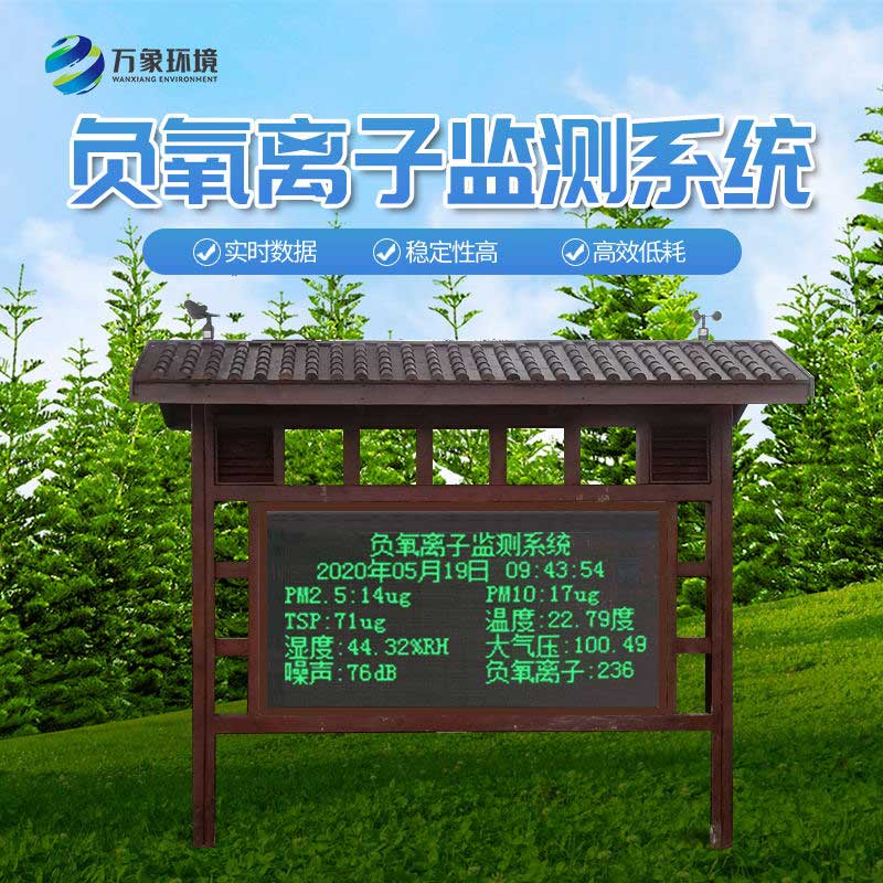 防腐木負氧離子監測站——公園景區空氣質量管理的得力助手